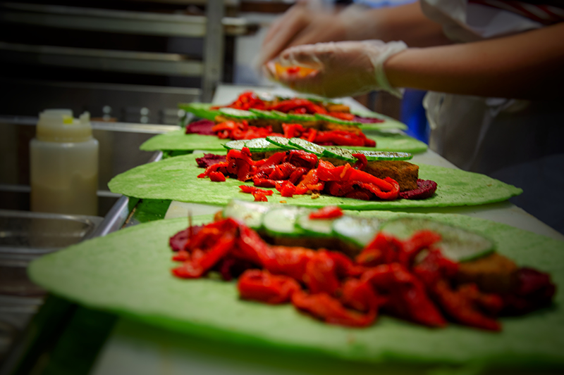 Office Casual Catering - vegan wraps